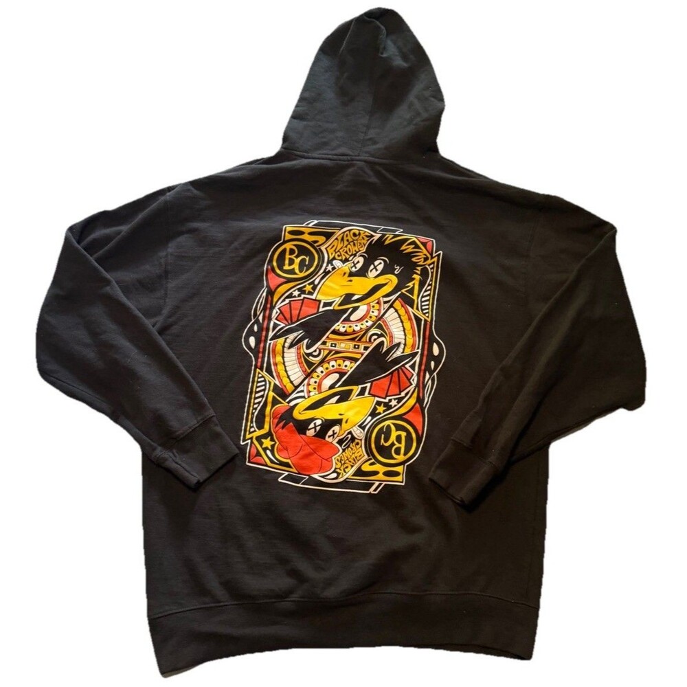 The Black Crowes Hoodie 2024 XL House Of Cards Black Graphic Front & Back